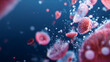 © alexandre - Abstract visualization of red blood cells flowing in a bloodstream