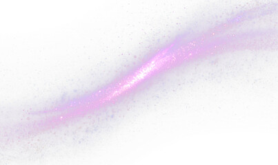 Wall Mural - Glowing Cosmic Trail Overlay Isolate on Transparent Background, cutout, png