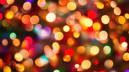 Wall Mural - Beautiful Abstract Background with Soft Out of Focus Bokeh Lights