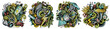 © balabolka - Colorful vector doodle cartoon set of Electric Vehicles designs