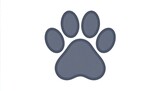 Pet paw print icon