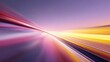 © Cocorio - Abstract speed motion blur in vibrant colors.  A dynamic, streaked effect depicts a fast-moving, perspective-shifted road or tunnel.  Colors shift from purple to pink and yellow