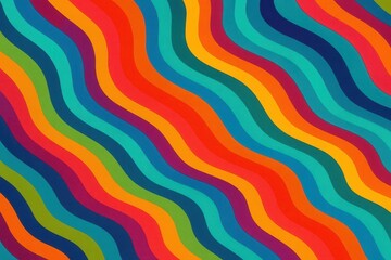Wall Mural - a symphony of colorful curves