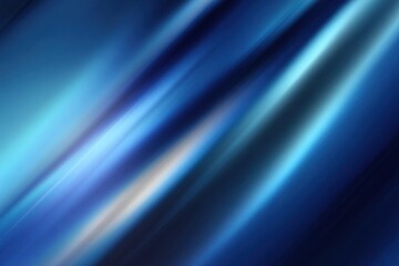 Wall Mural - Vibrant Blue Metallic Gradient. Shimmering Background with Playful Light Movements