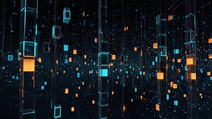 Lost digital data blocks in space