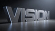 © bephoto - VISION文字が示す企業未来ビジョンサイン