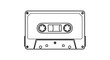© Rafael - Vintage audio cassette tape illustration vector graphic for music and retro technology enthusiasts design 100