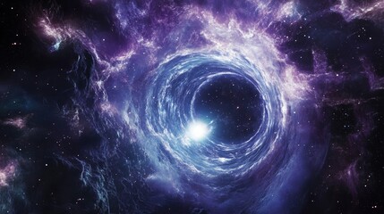 Wall Mural - A cosmic portal opening in the middle of the universe 