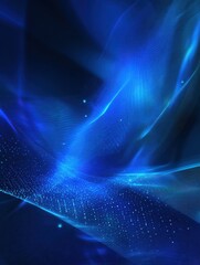 Wall Mural - abstract vector blue technology concept background