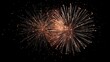 © Johannes - festive fireworks in the black night sky background no logos no brands ar 169
