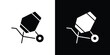 © iconic - cement mixers icon Illustration Pixel vector graphics - Vector.