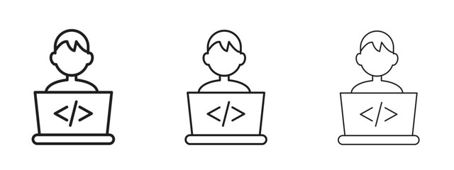 Programmer icon element Illustration. Trendy Symbol for Design