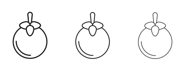 Mangosteen icon element Illustration. Trendy Symbol for Design