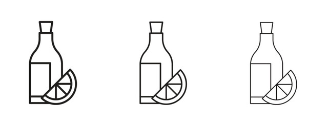 Juice bottle icon element Illustration. Trendy Symbol for Design