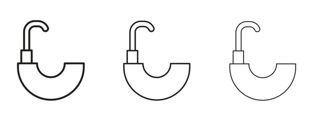 Hair washer sink icon element Illustration. Trendy Symbol for Design