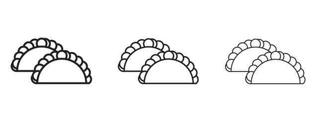 Gujjia icon element Illustration. Trendy Symbol for Design