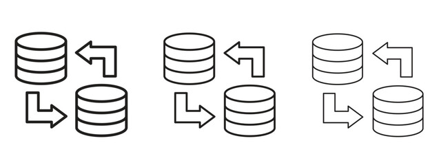 Data Migration icon element Illustration. Trendy Symbol for Design