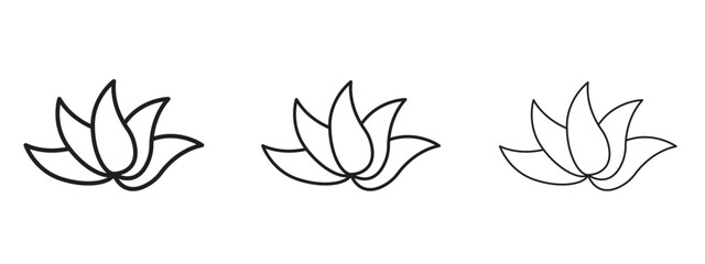 Aloe vera icon element Illustration. Trendy Symbol for Design