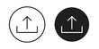 © iconic - Upload icon vector Art Illustrations set.