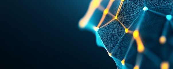 Abstract Glowing Network Tech Connection,data , network