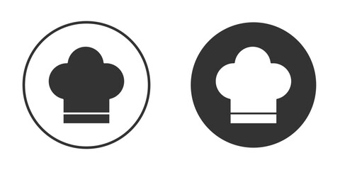 Chef hat icon Minimal Flat Pictogram for Ui Designs