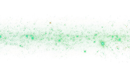 Canvas Print - green light glitter effect astronomy outdoors universe.