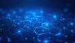 © Brahim - Electric Blue Digital Hexagon Surface With Bright Tech Glow
