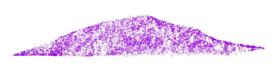 Purple crayon brush stroke isolated on transparent background