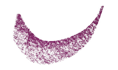 Purple crayon brush stroke isolated on transparent background