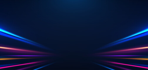 Wall Mural - Technology line graphic design background. line illustration. Vector Abstract technology circuit lines. Technology vector background.Eps10 vector illustration.	