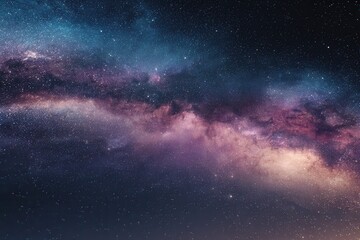 Wall Mural - cosmic vista reveals a mesmerizing journey through swirling galaxies and star-filled skies in a tran
