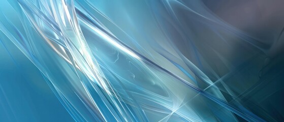 Wall Mural - Abstract Blue Background dynamic flow curve wallpaper bright light.
