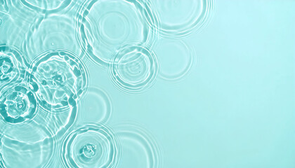 Wall Mural - Aqua Ripples Abstract Background Image