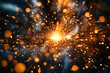 © Vibudhaart - A burst of incandescent sparks radiating outwards, creating a mesmerizing display of light and energy.