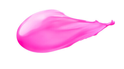 Wall Mural - vibrant pink liquid splash on a transparent background