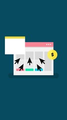 Wall Mural - Increasing website click through rates through targeted and data driven digital advertising campaigns
