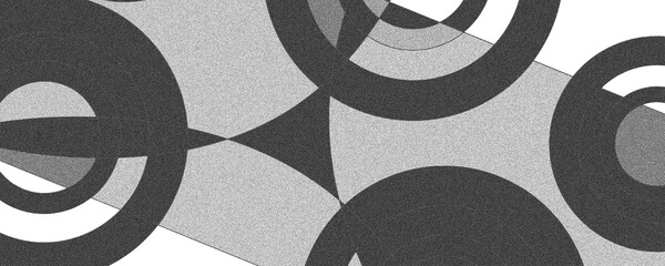 Wall Mural - minimalist banner background, gray, and black gradient. circle effect style, geometric and abstract 