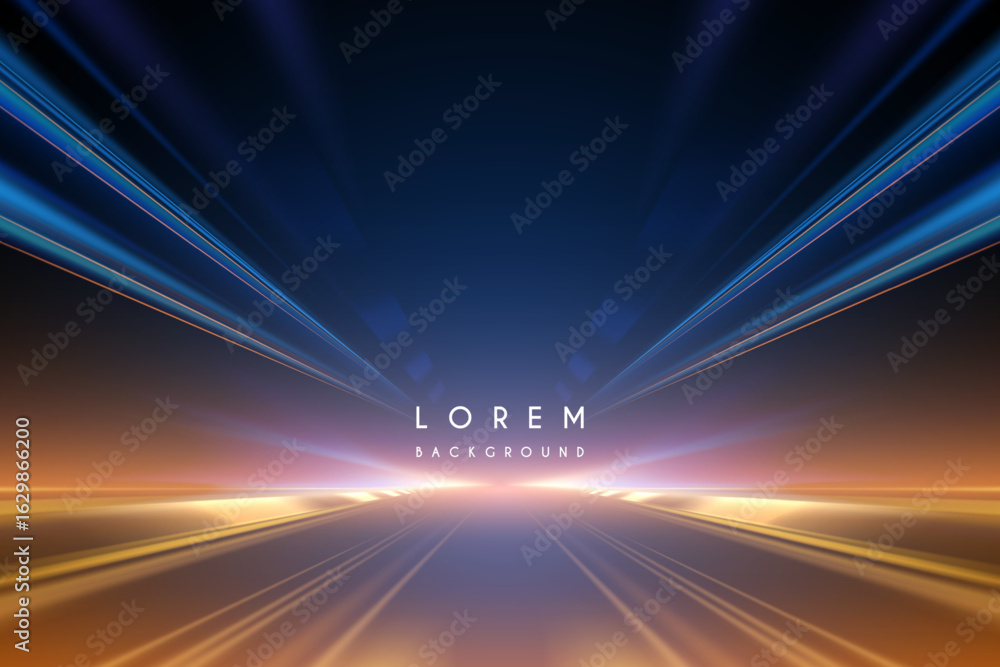 Motion light rays effect background Stock Vector | Adobe Stock