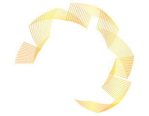 Wall Mural - design elements. wave of many purple lines circle ring. abstract vertical wavy stripes on white back