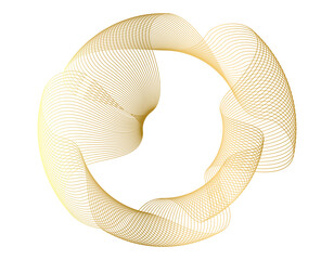 Wall Mural - design elements. wave of many glittering lines. abstract wavy stripes on white background isolated. 