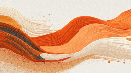 Canvas Print - Vibrant Abstract Art with Warm Colors and Flowing Textures