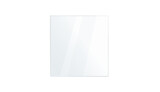 PNG mirror reflection with glossy glass surface, bright frame, transparent background, light glare, modern panel design, shiny display and isolated rectangular texture

