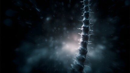 Wall Mural - electrifying spinal cord signal transmission