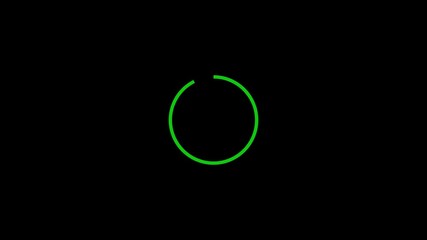 Buffering circle loading bar on screen. Loading Bar Circle animation, Loading circles icon on background video.