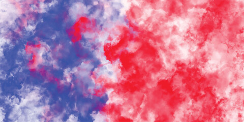 Wall Mural - abstract watercolor background of red and blue hues representing artistic expression with a textured