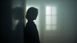 © Afsana - Atmospheric Double Exposure Portrait of Person in Desaturated Fog – Soft Focus Silhouette in Neutral Colors