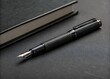 © MAMUN - single black pen matte background writing pen black minimal stationery clean