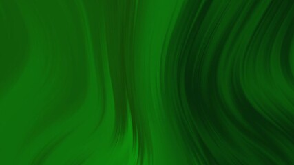 Wall Mural - green abstract background with smooth waves and flowing liquid design