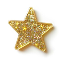 Wall Mural - glittering golden star decoration