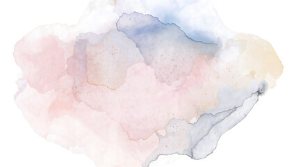 Wall Mural - abstract watercolor splash pattern with transparent pastel colors.
